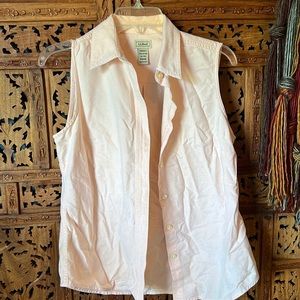 L.L. Bean sleeveless cotton top SM/RG
